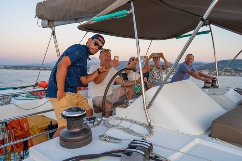 Rethymno: Sunset Catamaran Trip - Sushi & Open Bar 5