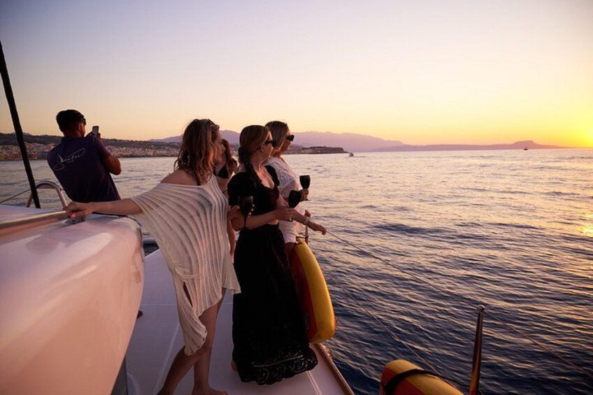 Rethymno: Sunset Catamaran Trip - Sushi & Open Bar 3