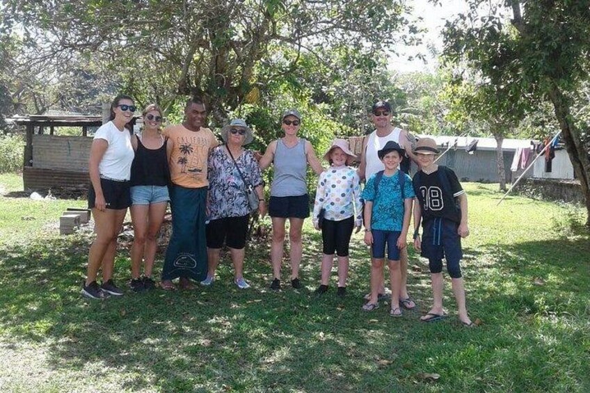 With local guide at the Village 1