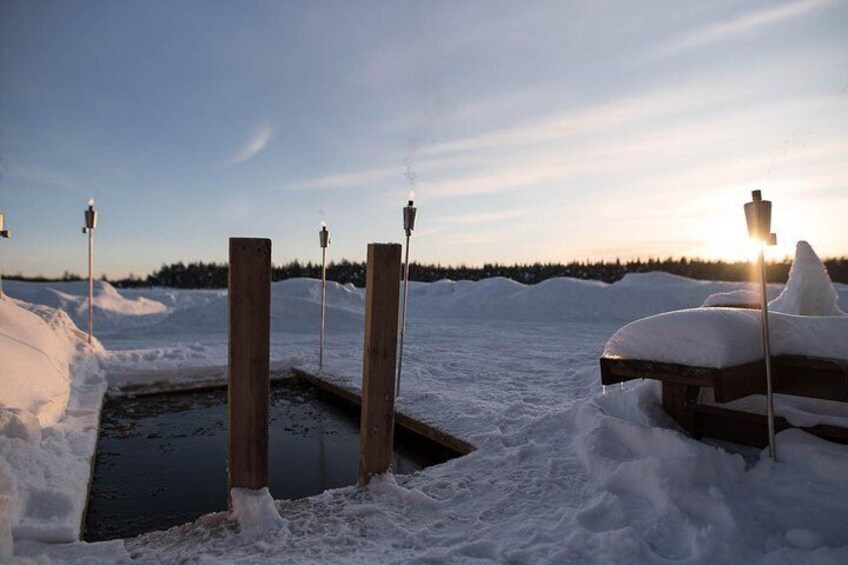 Ice swimming Rovaniemi