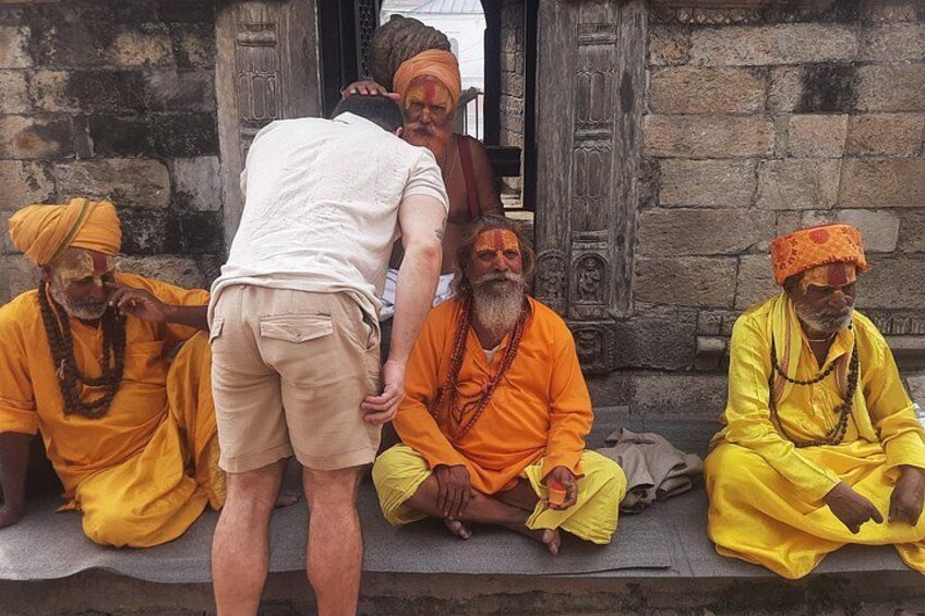 Holyman in Pashupatinath Temple in Kathmandu. 4