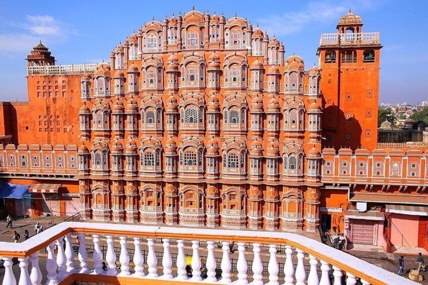 A large, ornate building with multiple domes and intricate architectural details. 5