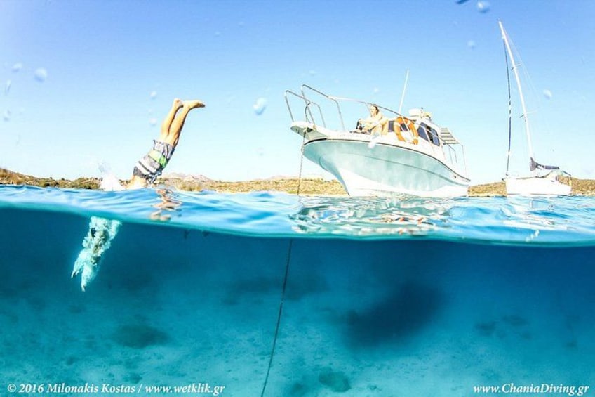 Boat Trip in Crete with Guided Snorkeling and Free Pick up! 1