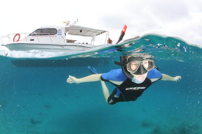 Boat Trip in Crete with Guided Snorkeling and Free Pick up! 5