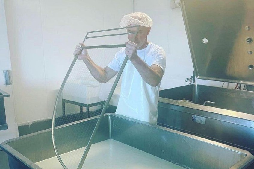 Cutting the cheese - watch the process 3