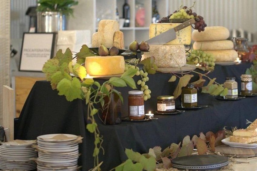 Cheese Wheels on display 4