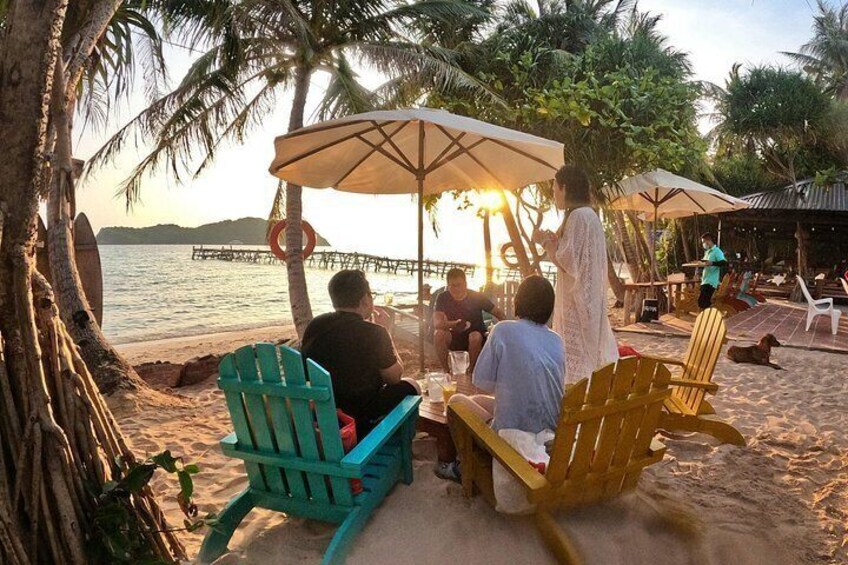 Sunset on a detached island, Phu Quoc Small-Group Snorkeling Tour by speedboat 4