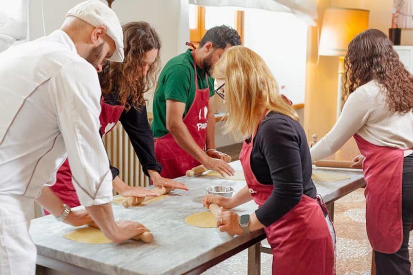 Rolling out the dough 3
