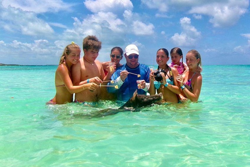 Nassau Swimming Pigs and Private Beach Club Escape 4