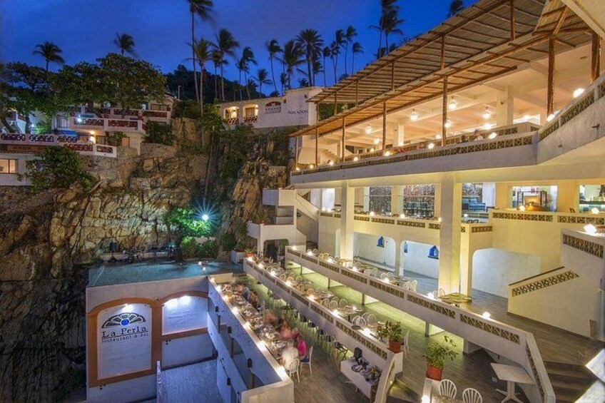 Acapulco Cliff Divers at Night 2