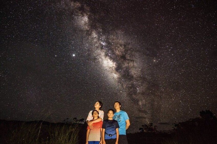 A night sky with stars and the Milky Way. 4
