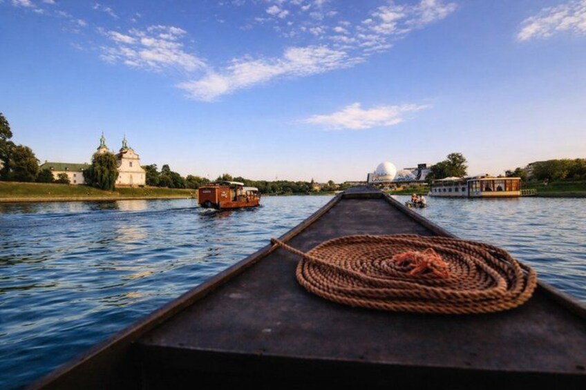 Gondola cruise The Vistula River Krakow private tour up to 12 person 4