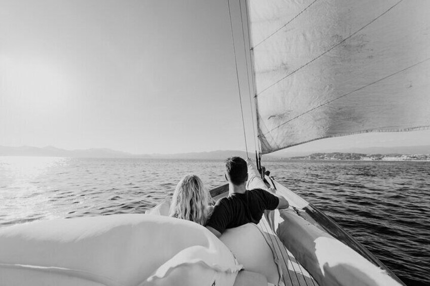 Classic Yacht Sailing in Cannes