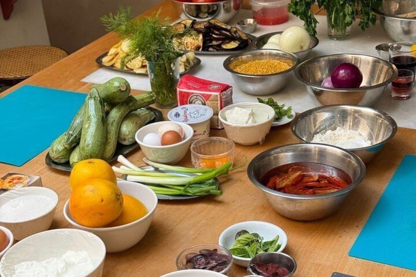 Cooking class, traditional Greek cuisine, on a Greek island 4