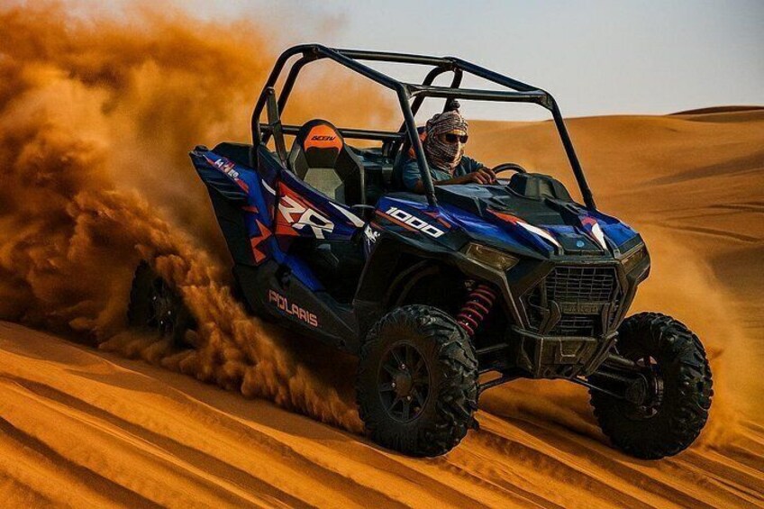 Dubai Desert Safari, Dune Bashing, Camel Ride, Sandboarding & BBQ 3
