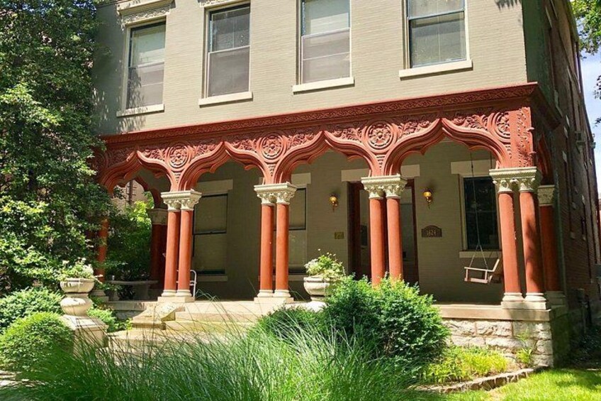 Venetian Gothic arches make the Hindman Briscoe House on St. James Court one of the most interesting examples of Victorian architecture in the state. 5
