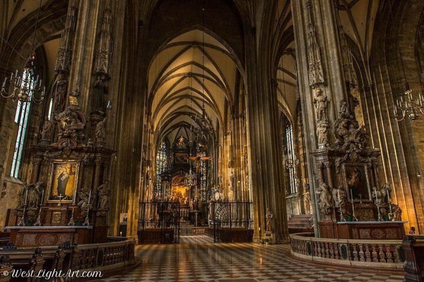 Interior of St. Stephen's Cathedral Copyright: Porzer - Westlightart 2