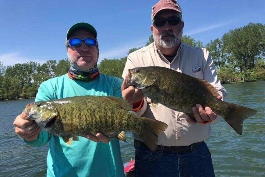 Private Lake Erie Smallmouth Bass Fishing Charters 2