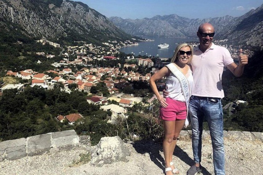 Above the Kotor with our driver 5