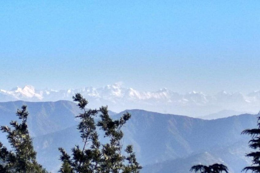 Snow Capped Himalayan Views form The Temple Top 1