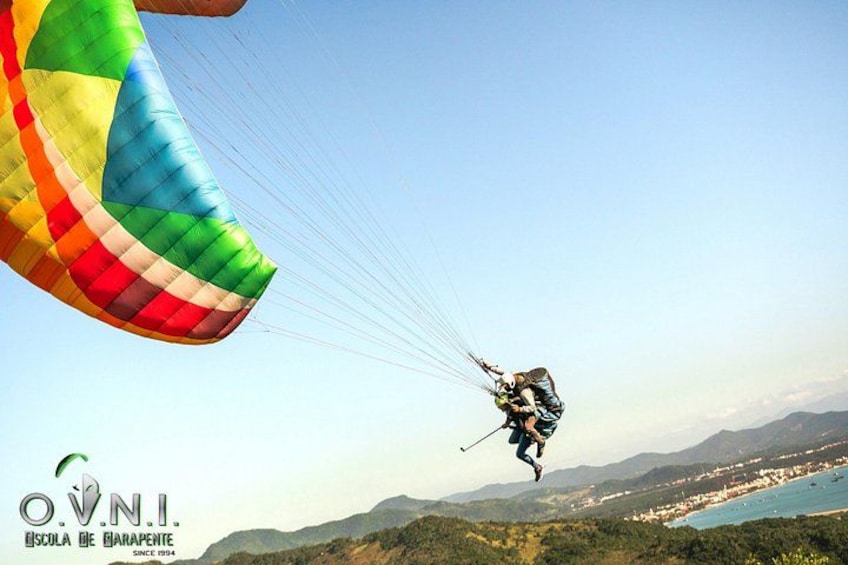 Paragliding flight with instructor in Florianópolis 1