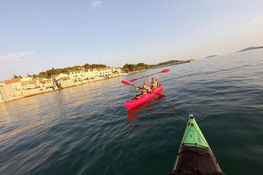 Kayaking to the island Prvić 1