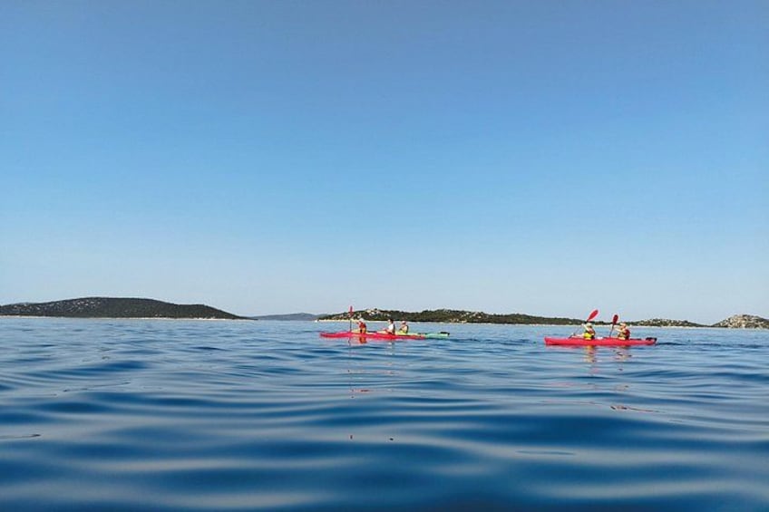 Kayaking to the island Prvić 3