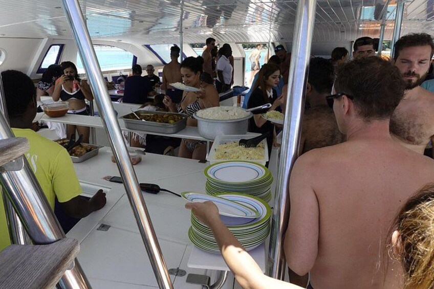 Barbecue Lunch on Catamaran 2