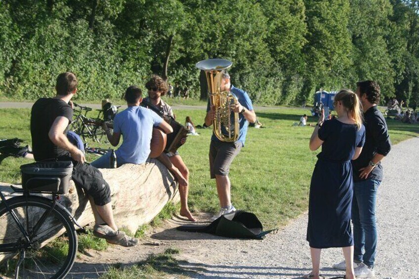 music in the English garden