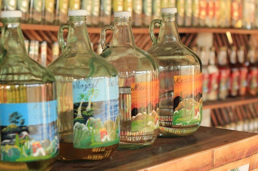 Delicious Mezcal ready to be tasted 2