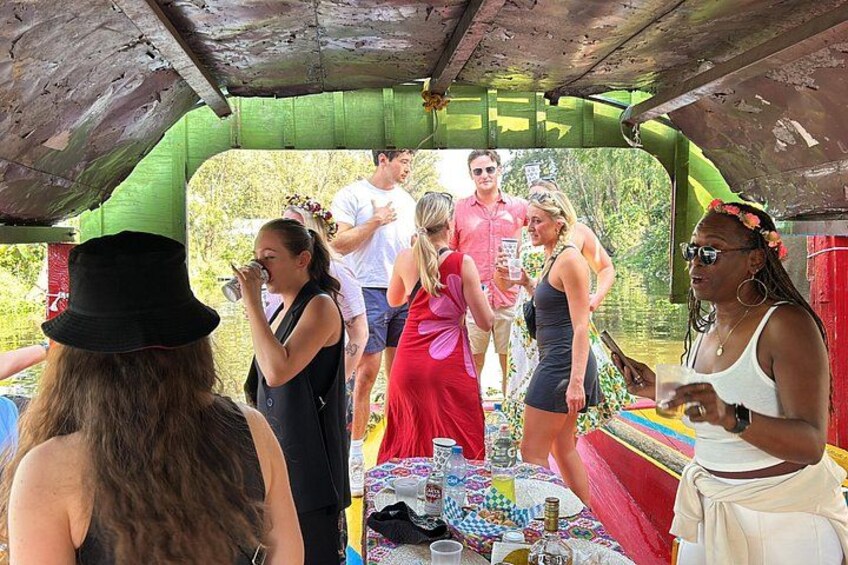 Xochimilco Barco Fiesta Tentacion 18+ with Open Bar and Tacos 3