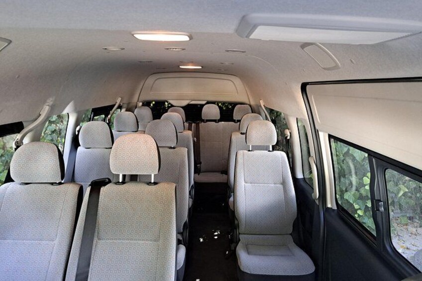 Inside of the tour bus 2