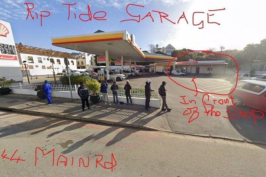 Meeting place. Riptide Motors. 44 main st Knysna 2