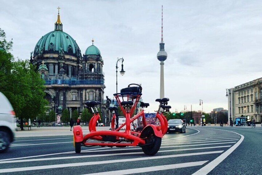 Beer Bike & Party Bike Highlights Berlin City Tour including pick-up