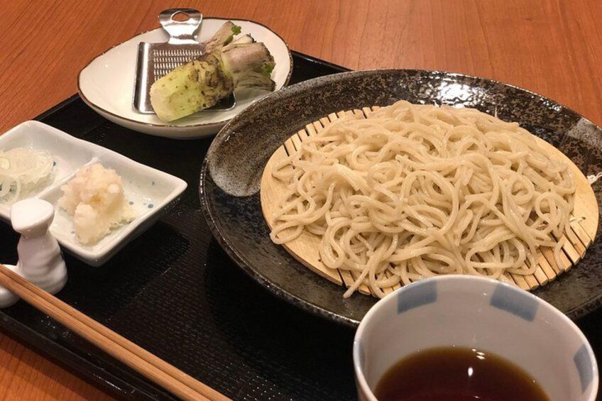Taste freshly made soba noodles made by yourself at a real local soba shop!Private plan for 1 group only. 3