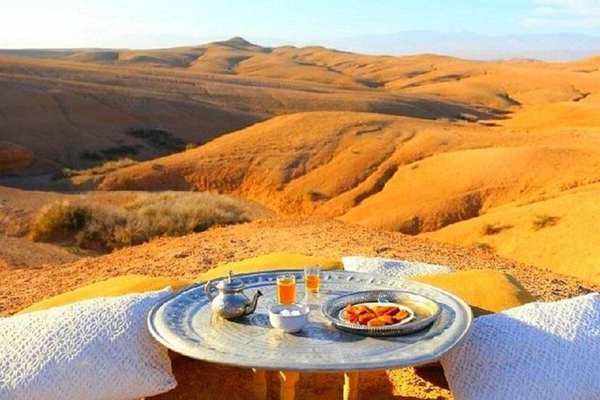 Dinner at Sunset & Camel ride in Marrakech desert Agafa 2