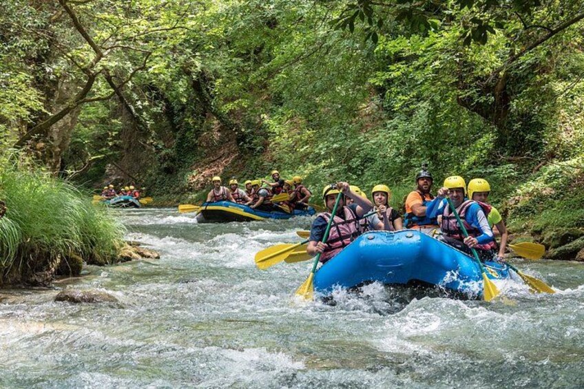 Rafting Lousios river 4