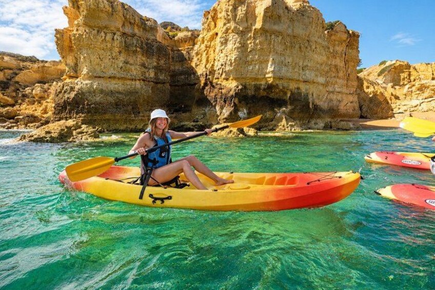 Albufeira: Sea Caves & Hidden Beaches Guided Kayak Tour 3