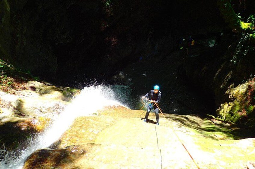 Canyoning sensation of Angon on the shores of Lake Annecy 1