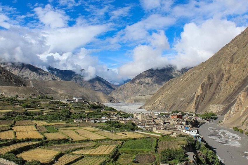 Ariel view of Jomsom Bazar 5