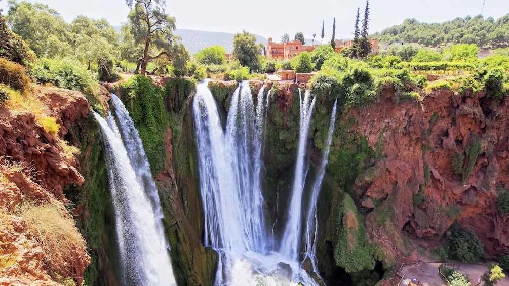 Amazing view of the Ouzoud Waterfalls in Marrakech