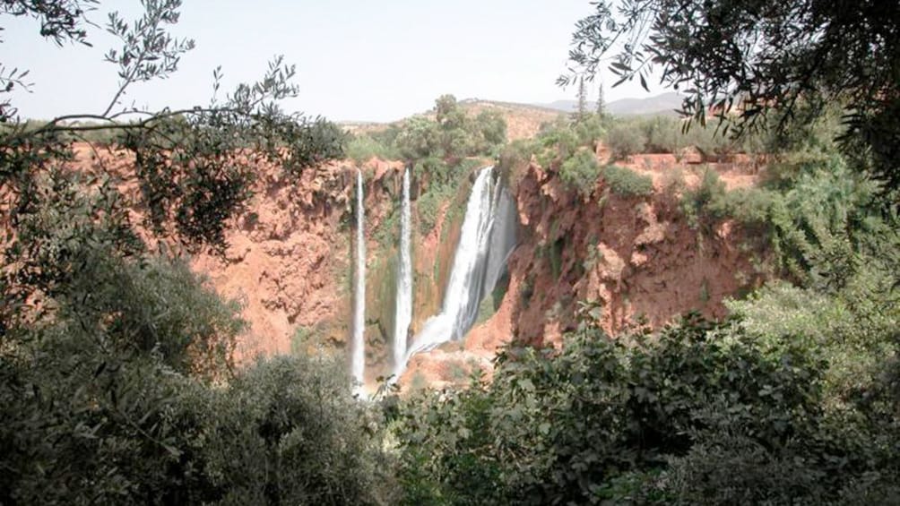 Day view of the Ouzoud Waterfalls in Marrakech