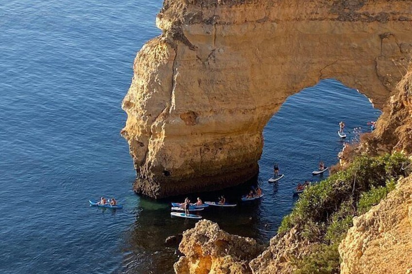 Praia da Marinha famous Arches, considered the most beautiful cave in the world 2