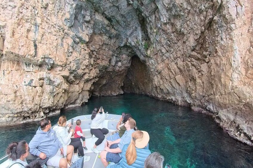 Boat tour to Lady of the Rock , Submarine base & Blue Cave swim 1