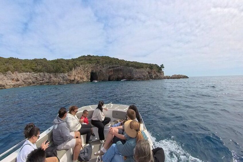 Boat tour to Lady of the Rock , Submarine base & Blue Cave swim 2
