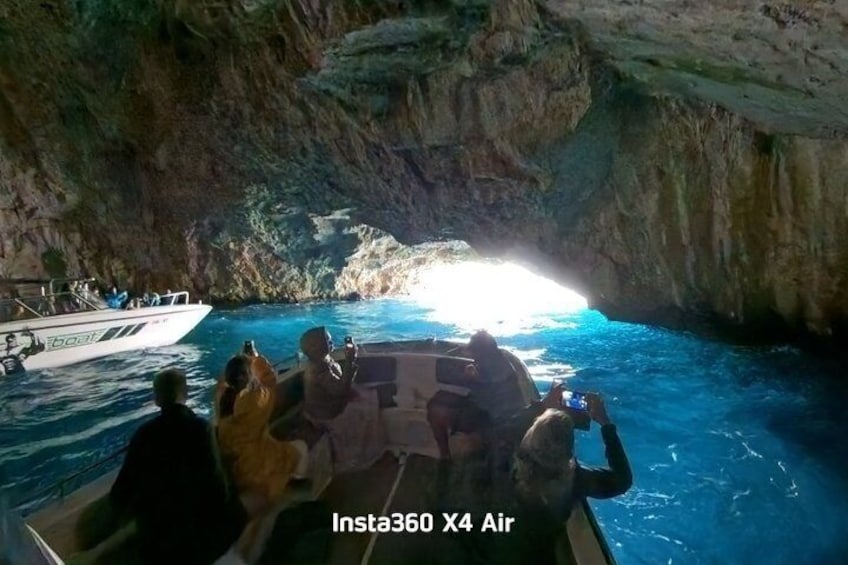Boat tour to Lady of the Rock , Submarine base & Blue Cave swim 2