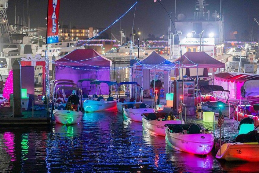 Glow Electric Boat night date experience in San Diego Bay 4