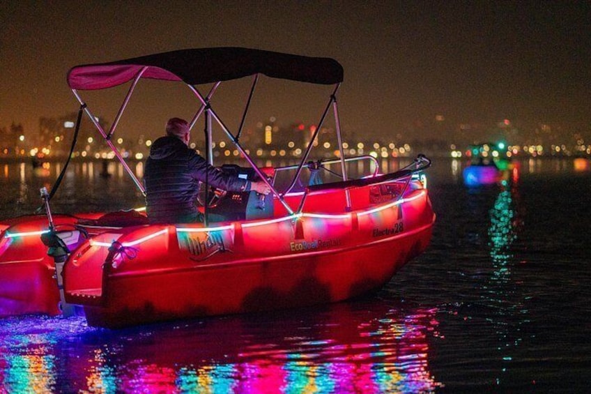 Unique night date idea in San Diego Bay for couples with dogs and families with kids 2