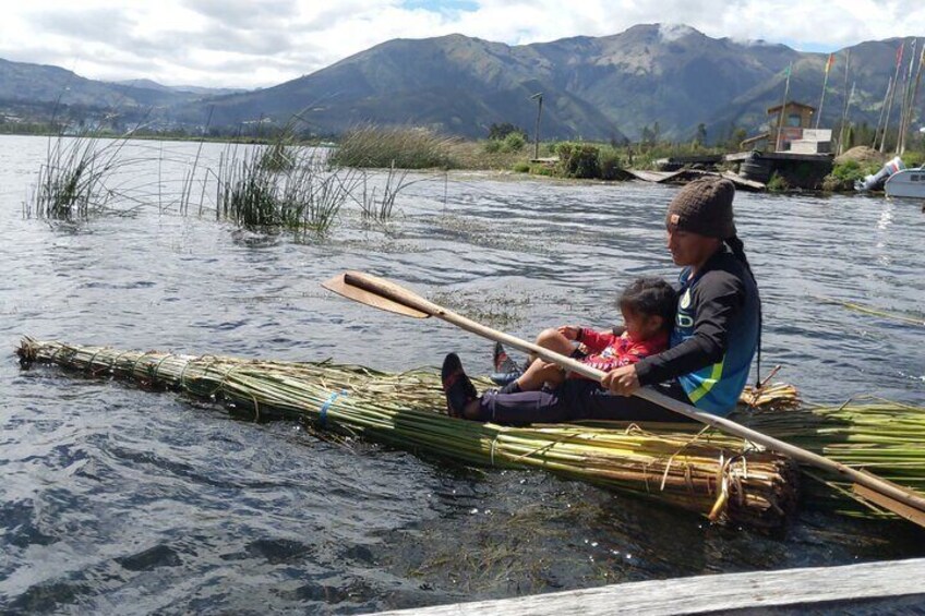 Local on ancestral kayaks 