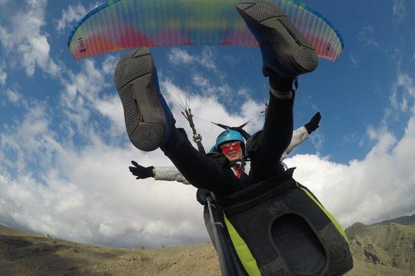 Paragliding flight Biplaza Tenerife South 2